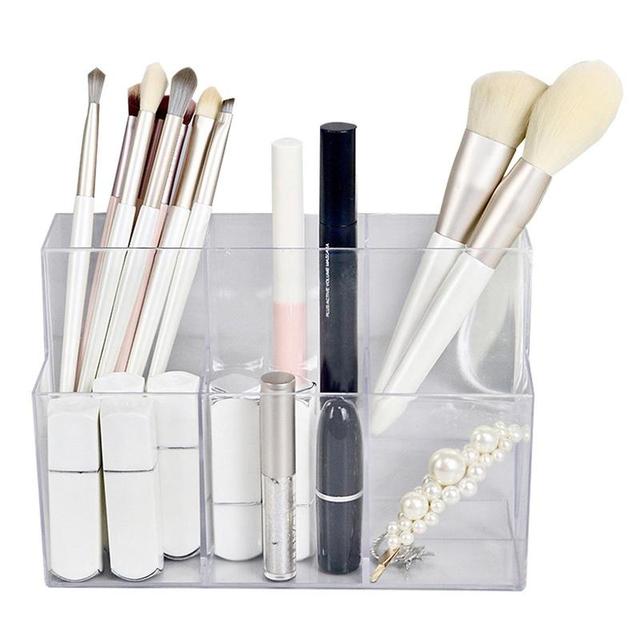 Acrylic Pen Organizer Transparent Acrylic Pencil Cup Clear Pen Holder For  School Classroom Home Bedroom And